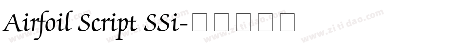 Airfoil Script SSi字体转换